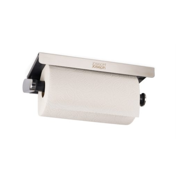 Joseph Joseph RollGrip Under-Shelf Stainless-Steel Kitchen Roll Holder | 8500004